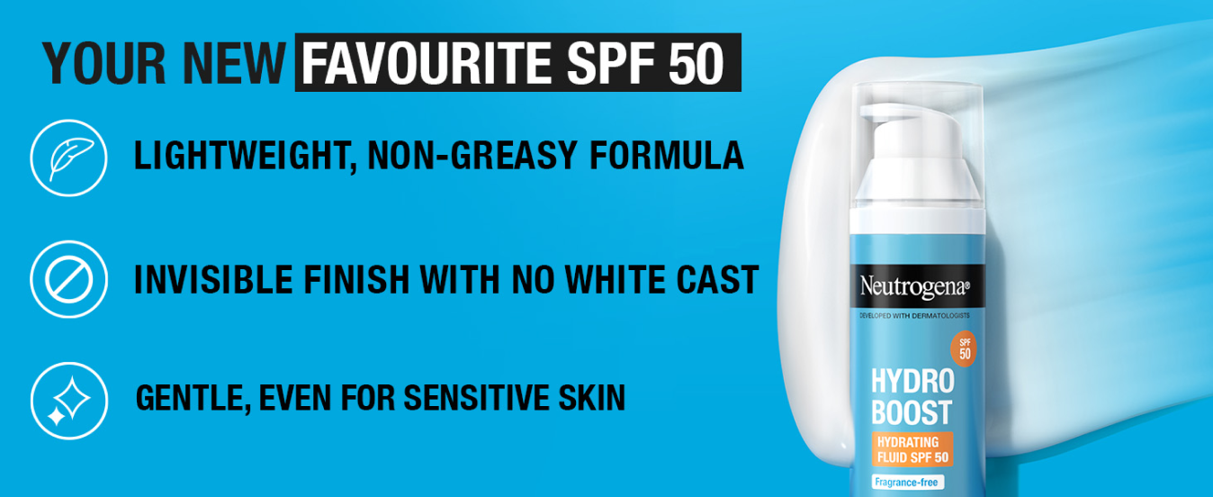 Your new favourite SPF 50 lightweight, invisible finish and gentle. 