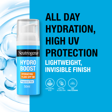 All Day Hydration, High UV Protection NEUTROGENA® HYDRATING FLUID SPF 50