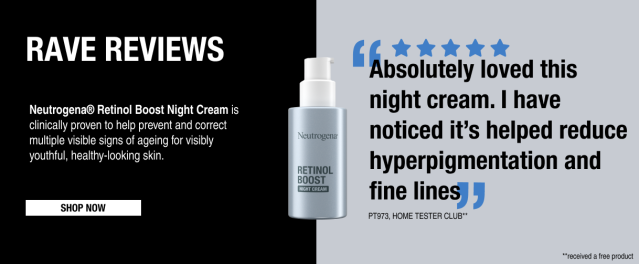 Neutrogena Retinol Boost Night Cream - Boost your skin's vitals