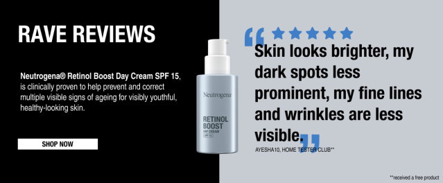 Neutrogena Retinol Boost Day Cream SPF 15 - Clinically proven to help prevent and correct multiple visible signs of ageing