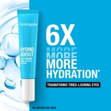 NEUTROGENA® Hydro Boost 6X more hydration. Transforms tired-looking eyes